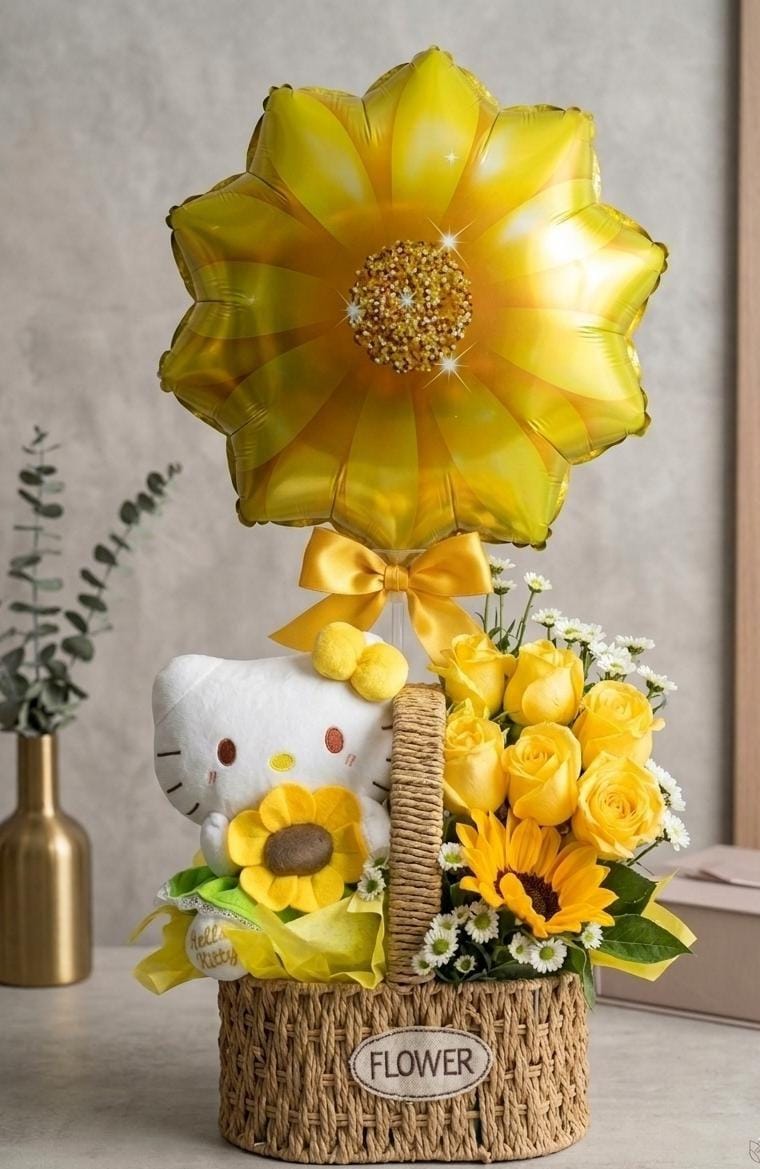 ARREGLO SOL DE HELLO KITTY